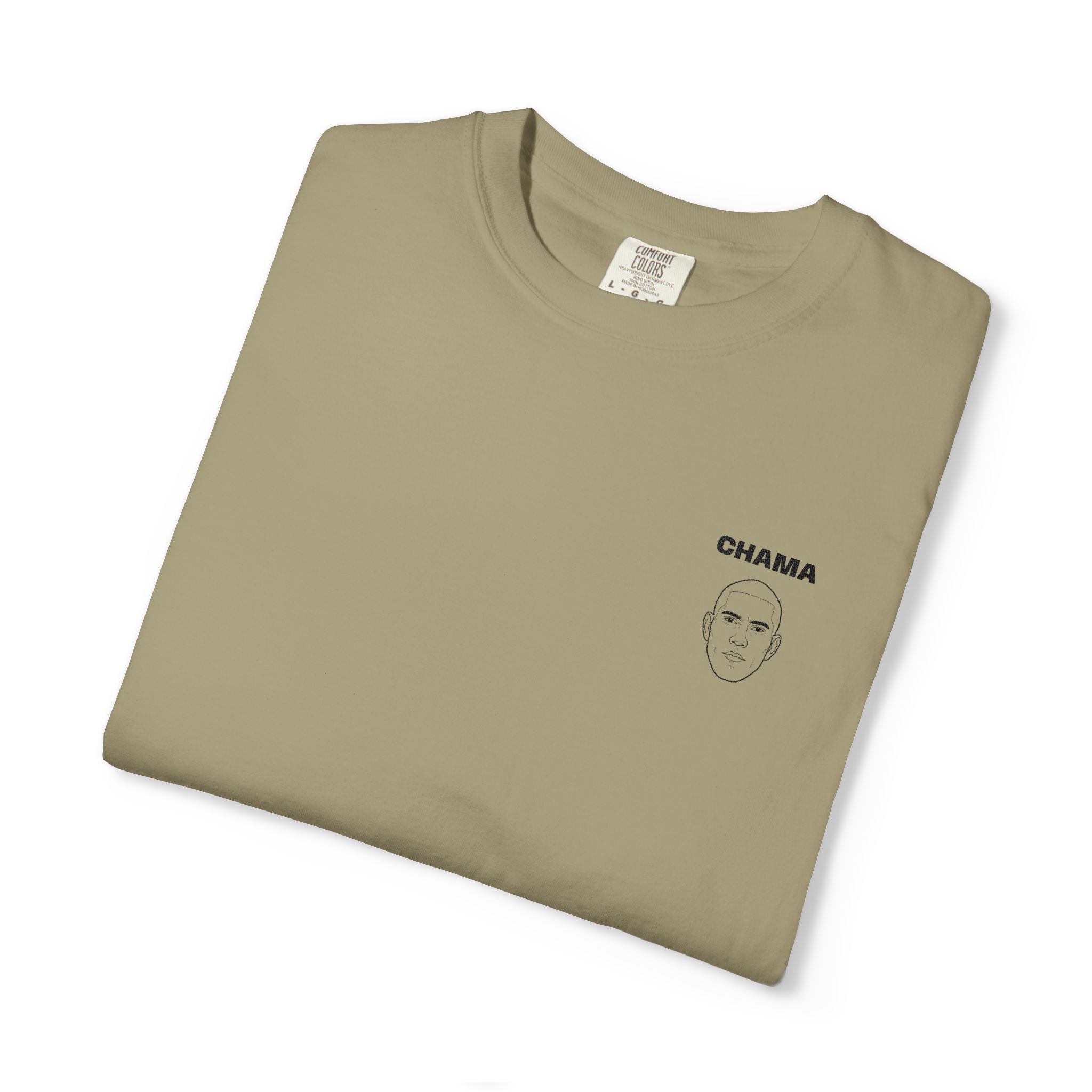 Alex Pereira Chama Stylish Slogan Embroidered Print T-Shirt Unisex | Minimal Line Art, Tee