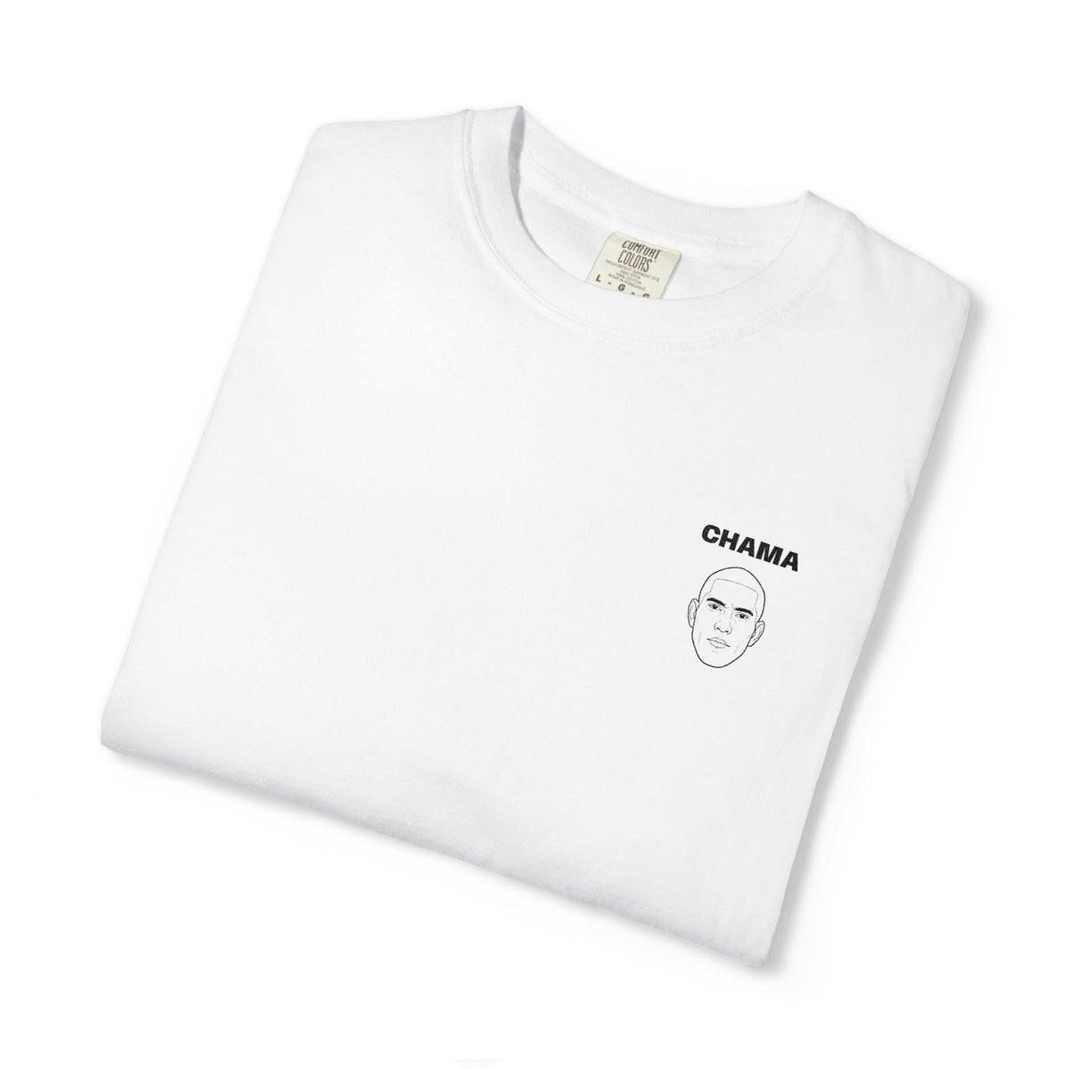 Alex Pereira Chama Stylish Slogan Embroidered Print T-Shirt Unisex | Minimal Line Art, Tee